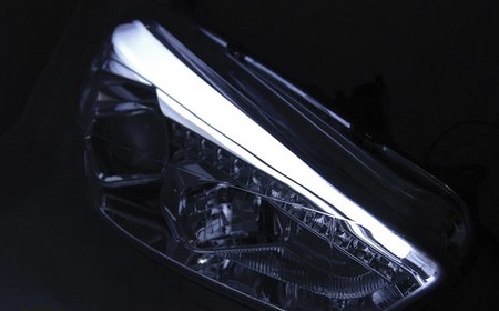 Ford Focus Mk3 15- Chrome Drl Led Strålkastare