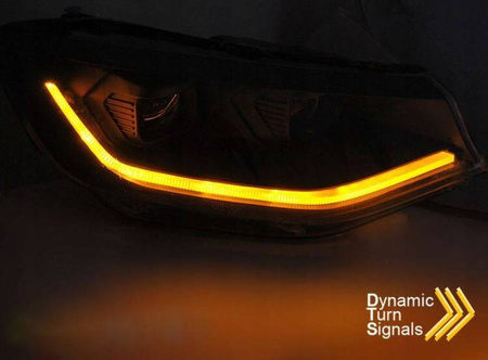 FULL LED SVART strålkastare till VW CADDY 2020-
