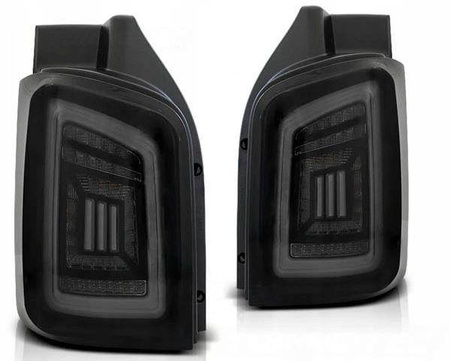 Vw T5 03-15 rök svart vit led lampor