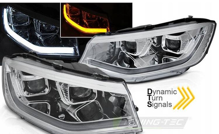 LED-strålkastare krom DRL-lampor till VW Caddy 20-
