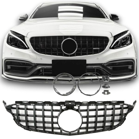 GRILL MERCEDES PANAMERICANA 14-21 GT GLOSS BLACK
