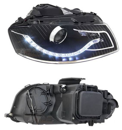 Audi A3 8P BLACK DAYLIGH strålkastare