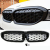 Bmw G20 G21 19- glänsande svart diamant abs grill