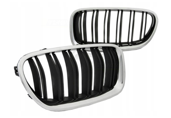 Njurgrill BMW F10 F11 M5 Look Chrome svart