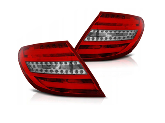 Lampor Mercedes W204 Sedan 07-10 Röd Vit Led Bar