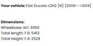 Plattform takräcke Peugeot Boxer L2H2