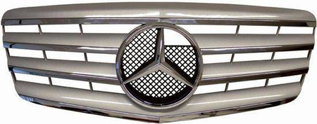 FRONTGRILL MERCEDES W211 06-09 KROM/SILVER