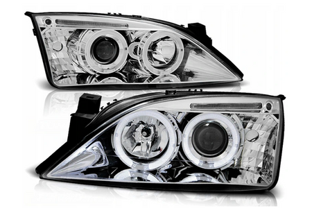 Strålkastare Ford Mustang 98-04 Ringi Chrome