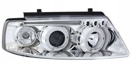 Strålkastare VW Passat B5 3B CHROM RINGAR +
