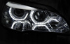 Lampor Bmw X5 E70 07-10 ringar 3d drl krom xenon