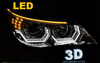 LED krom strålkastare till BMW E60 E61 03-07