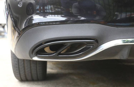 SLUTSTYCKEN FÖR LJUDDÄMPARE MERCEDES SVART