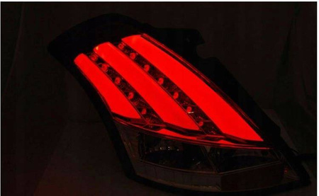 Suzuki Swift v 10-17 röda vita ledlampor