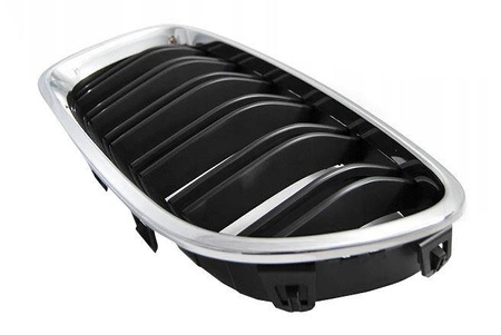 Njurgrill BMW F10 F11 M5 Look Chrome svart