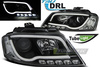 AUDI A3 8P Black Tube Light DRL strålkastare