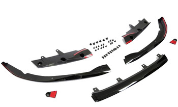 Prestanda glansig svart frontspoiler för BMW G22 G23 20-