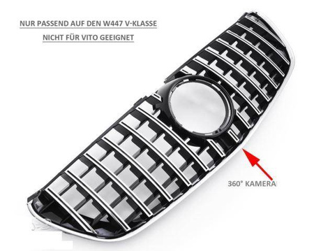GRILL MERCEDES W447 V-CLASSSE 360 PANAMERICANA B/C