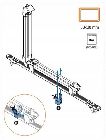 Hållare för skidställ Ski Rack 6