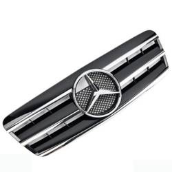 GRILL MERCEDES C208 A208 CLK SVART KROM AMG LOOK