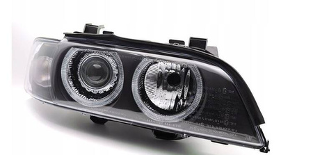 BMW E39 LCI 00-03 Lampy Xenon D2s Black Ring