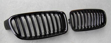 FRONTGRILL BMW F30 11-18 BLANK SVART