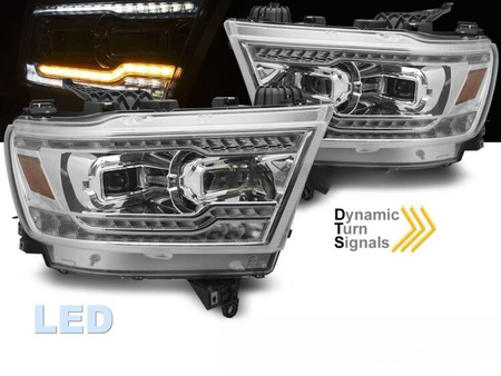 Full LED-strålkastare för Dodge Ram 1500 19-22