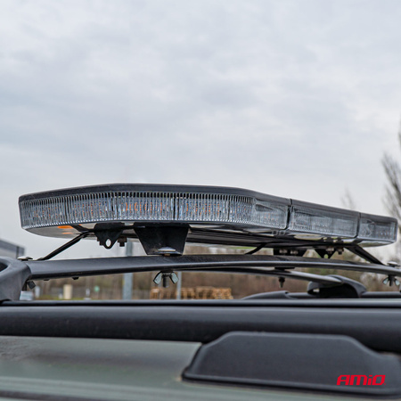 Beam LED-varningslampa 51 funktioner 76cm godkännande R65 R10 12-24V signalanordning