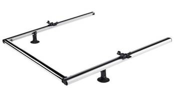 Rulle på 80 cm med en uppsättning aluminiumfästen, 55 cm lång, för aluminiumbalkar CRUZ CARGO CR 941-193