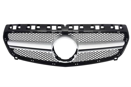 GRILL MERCEDES W176 12 -16 LOOK A45 AMG SILVER