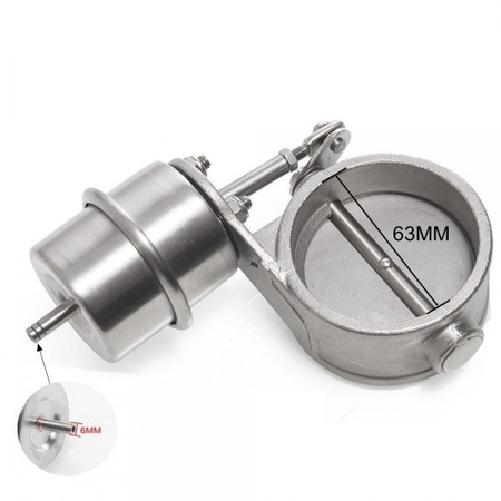 Avgasspjäll inställt vacum 2,5"