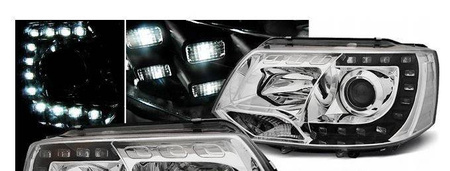 VW T5 10-15 chrole LED DRL baklyktor