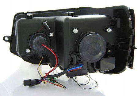 Strålkastare nya Vw T5 10-15 svart led drl