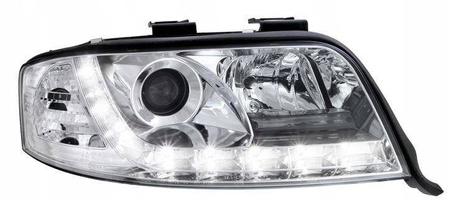 Audi A6 C5 CHROM DAYLIGH strålkastare