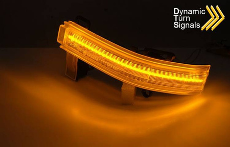 Sidoblinkers i speglarna - vit LED. VW Crafter 2017-