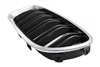 Njurgrill BMW F10 F11 M5 Look Chrome svart