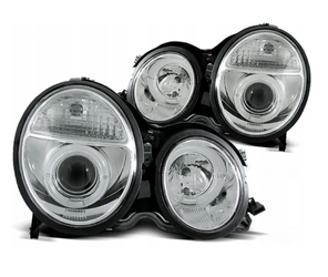 Lampor Nya Mercedes W210 99-02 E-klass Ringar Krom
