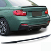 BAKLUCKA SPOILER BMW F22 F23 F87 14-20 BLANK SVART