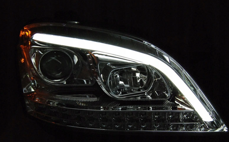 Mercedes W164 Ml M-klass 05-07 Chrome Led Seq