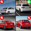 DYFUZOR AUDI A3 12-16 SPT / HAT LOOK RS3 KOŃCÓWKI