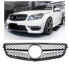 GRILL MERCEDES W204 C SVART KROM C63 LOOK AMG