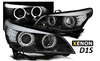 Xenonlampor svarta LED-ringar till BMW E60 e61 05-07