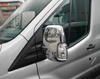 Sidospegelskydd till FORD TRANSIT 2013- | ABS | krom