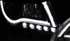 Lampor Nya Audi A6 C6 04-08 Rör Led Svart Tru Drl