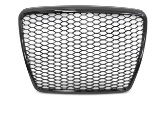 GRILL SPORT BLANK SVART PDC AUDI A6 C6 09-11