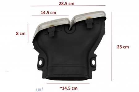 Avgasljuddämpare Mercedes W213, GLC X253 krom