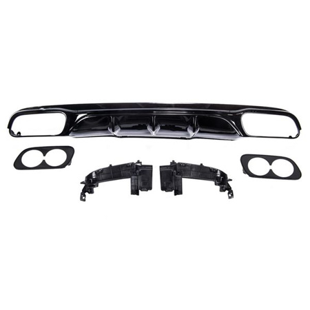 BAKRE DIFFUSOR MERCEDES W213 SEDAN 16-23 GLOSS BLK