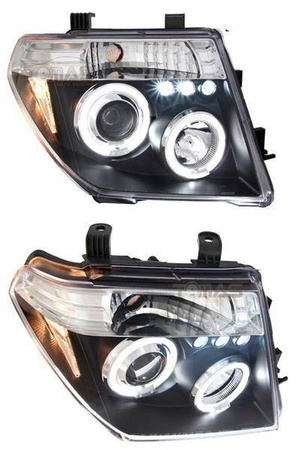 Strålkastare Nissan Navara III CHROM RINGI