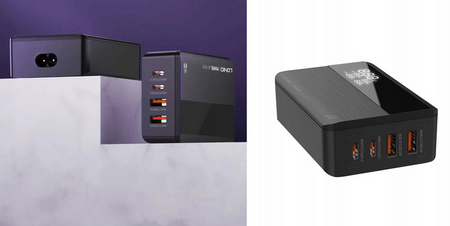 Ldnio A4808Q 65W 4x USB TYP C PD QC LCD LED laddare