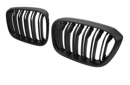 Grill BMW X3 X4 G01 G02 GLANS SVART 17 - 21