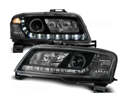 STRÅLKASTARE FIAT STILO 01-08 DAGSLJUS SVART